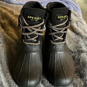 Black Sperry Rainboots